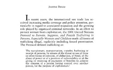 Sex Work and Migration: The Dangers of Oversimplification- A Case Study of Vietnamese Women in Cambodia