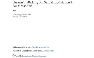 Human Trafficking For Sexual Exploitation In Southeast Asia