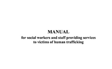 Manual for social workers and staff providing services to victims of human trafficking
