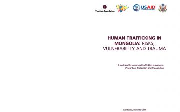 Human Trafficking in Mongolia: Risks, Vulnerability, and Trauma