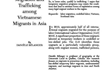 Labor Migration and Trafficking among Vietnamese Migrants in Asia