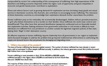 Policy Brief-Human Trafficking in Asia