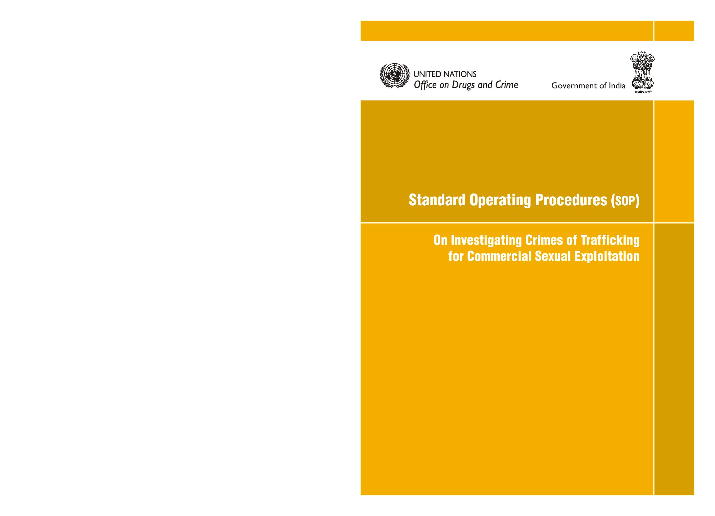 Standard Operating Procedures Sop On Investigating Crimes Of Trafficking For Commercial Sexual 5478