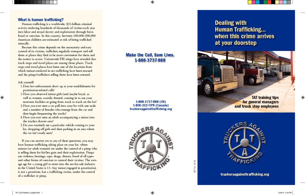 TATDoorstopBrochure2014 Human Trafficking Search