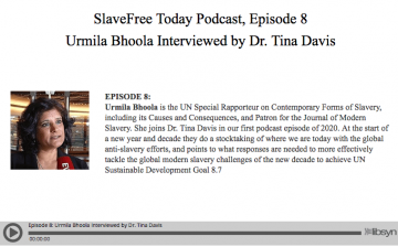 Podcast: Interview with UN Special Rapporteur on Contemporary Forms of Slavery