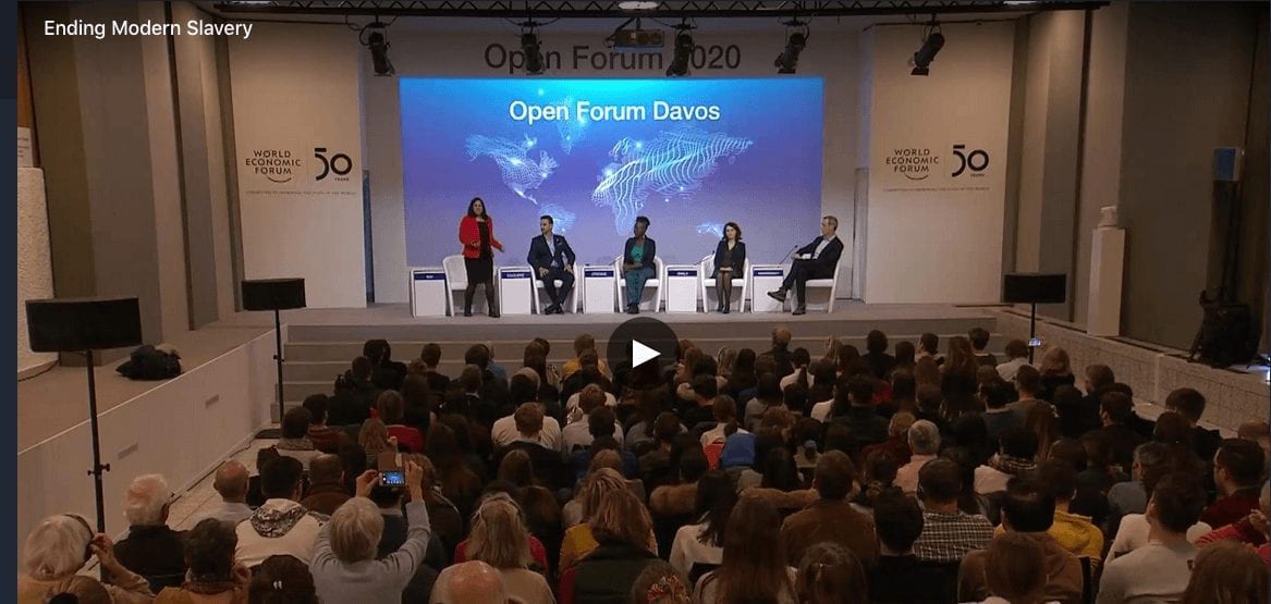 World Economic Forum Panel on Ending Modern Slavery