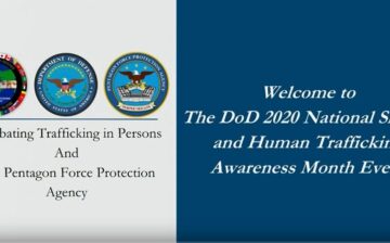 DOD 2020 National Slavery and Human Trafficking Awareness Month: Combating Trafficking in Persons