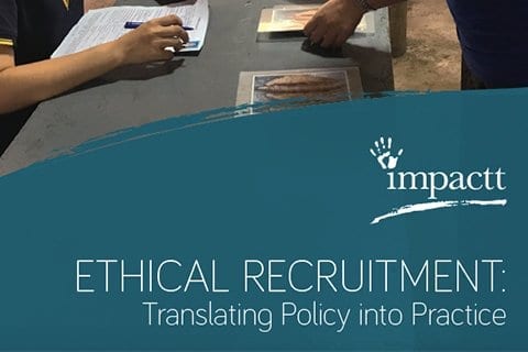 ETHICAL RECRUITMENT: TRANSLATING POLICY INTO PRACTICE