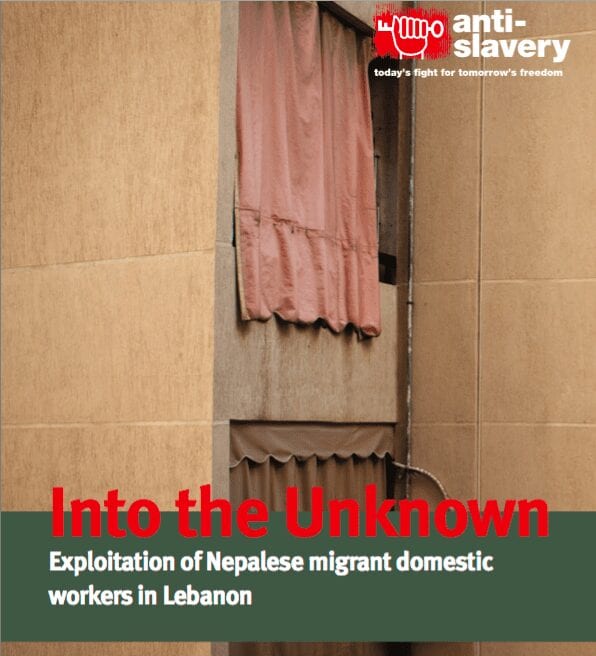 Into the Unknown: Exploitation of Nepalese Migrant Domestic Workers in Lebanon