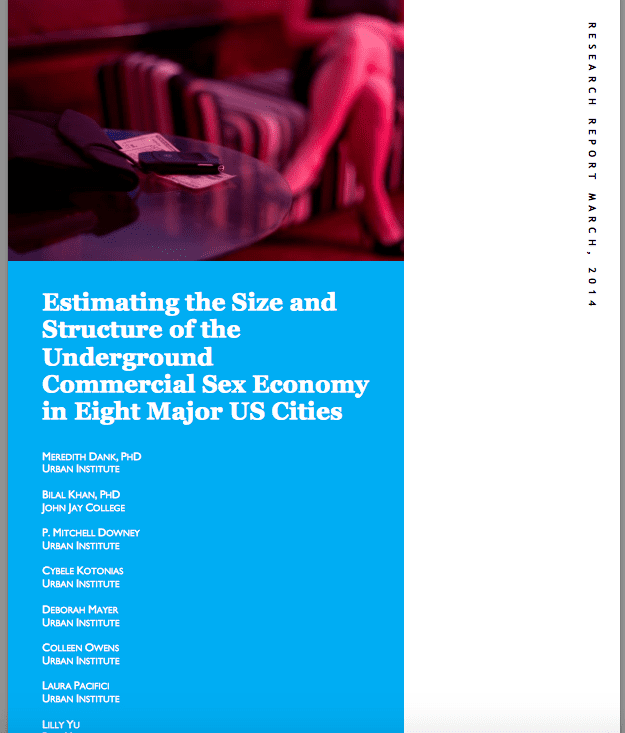 Estimating The Size And Structure Of The Underground Commercial Sex Economy In Eight Major Us