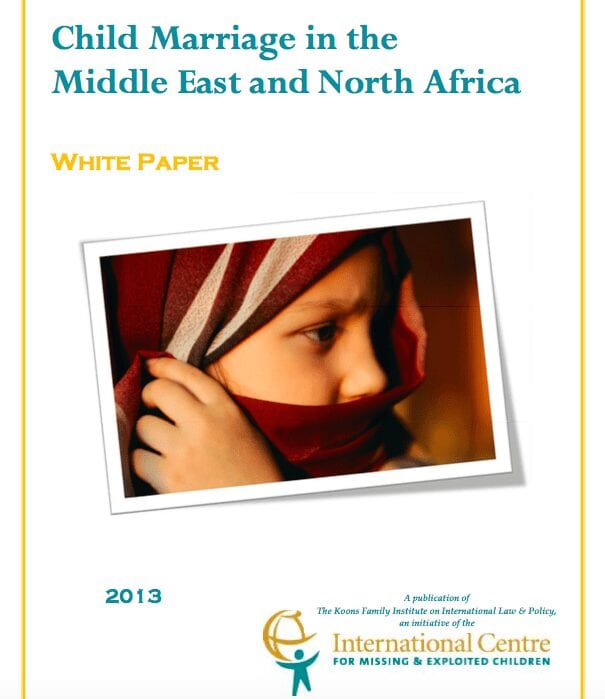 Child Marriage in the Middle East and North Africa
