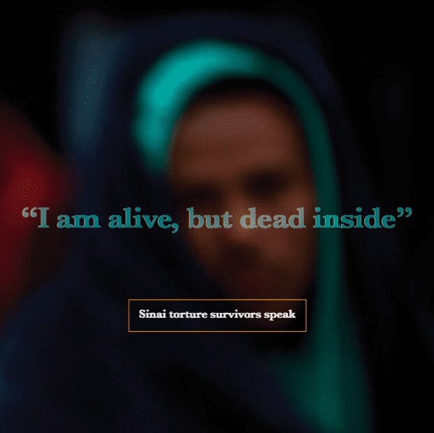 “I am alive, but dead inside”: Sinai Torture Survivors Speak