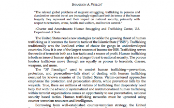 Human Trafficking and Terrorism: Utilizing National Security Resources to Prevent Human Trafficking in the Islamic State