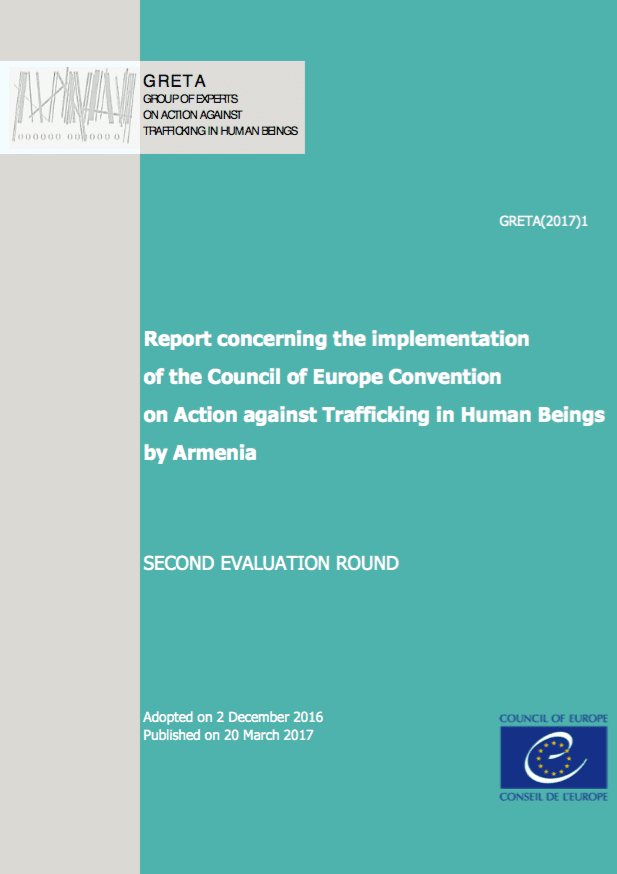 Report concerning the implementation of the Council of Europe Convention on Action against Trafficking in Human Beings by Armenia