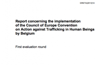 Report concerning the implementation of the Council of Europe Convention on Action against Trafficking in Human Beings by Belgium
