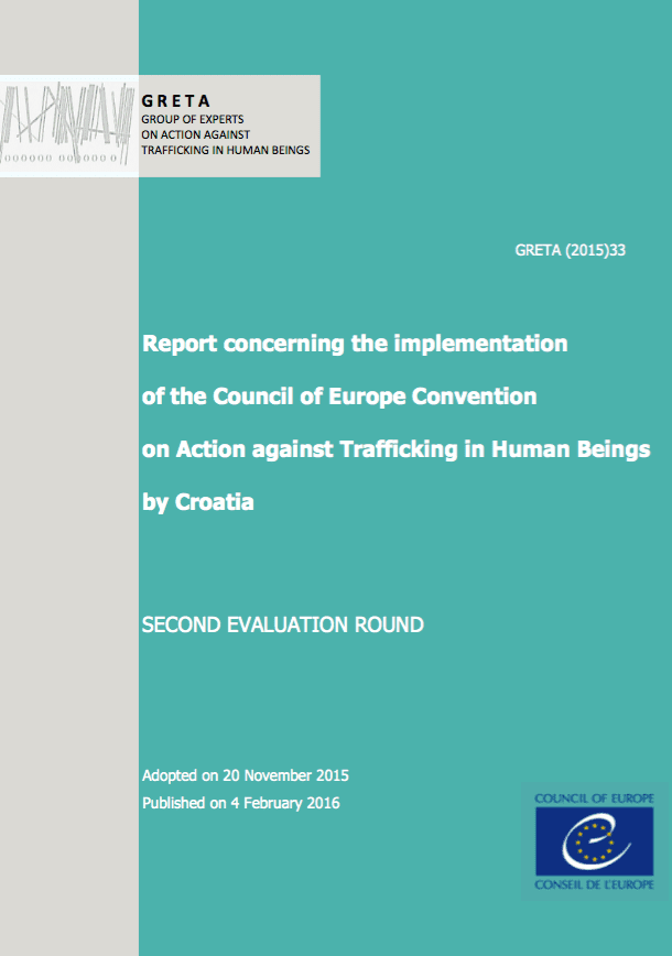 Report concerning the implementation of the Council of Europe Convention on Action against Trafficking in Human Beings by Croatia