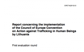 Report concerning the implementation of the Council of Europe Convention on Action against Trafficking in Human Beings by Lithuania