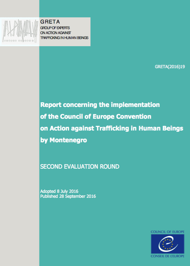 Report concerning the implementation of the Council of Europe Convention on Action against Trafficking in Human Beings by Montenegro