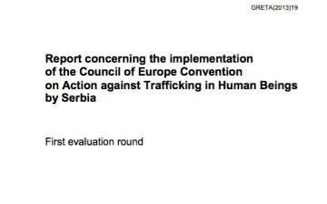 Report concerning the implementation of the Council of Europe Convention on Action against Trafficking in Human Beings by Serbia