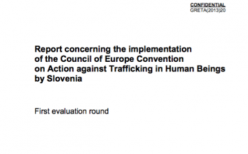 Report concerning the implementation of the Council of Europe Convention on Action against Trafficking in Human Beings by Slovenia