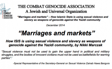 Marriages and Markets: How ISIS is Using Sexual Violence and Slavery as Weapons of Genocide Against the Yazidi Community