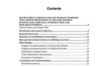 Recruitment, Exploitation of Migrant Workers and Labour Trafficking in Finland, Sweden, Estonia, and Lithuania: Introduction and Research Findings