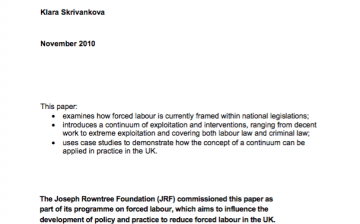 Between decent work and forced labour: examining the continuum of exploitation