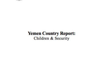 Yemen Country Report: Children and Security