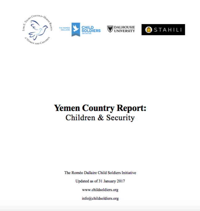 Yemen Country Report: Children and Security