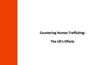 Countering Human Trafficking: The UK’s Efforts