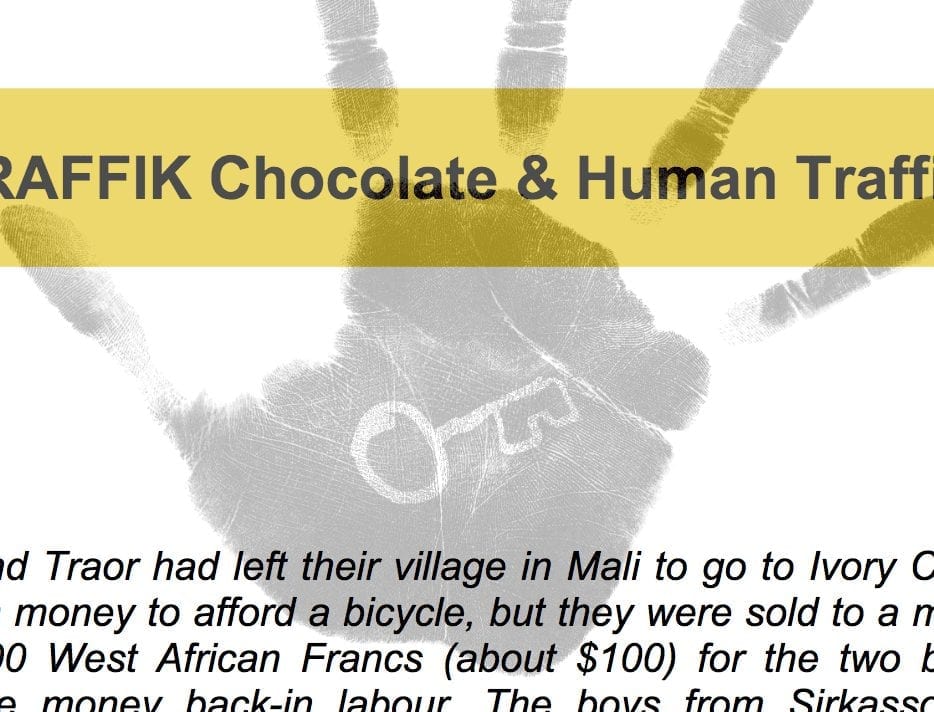 Stop the Traffik – Chocolate & Human Trafficking Fact Sheet
