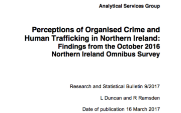 Perceptions of Organised Crime and Human Trafficking in Northern Ireland: Findings from the October 2016 Northern Ireland Omnibus Survey
