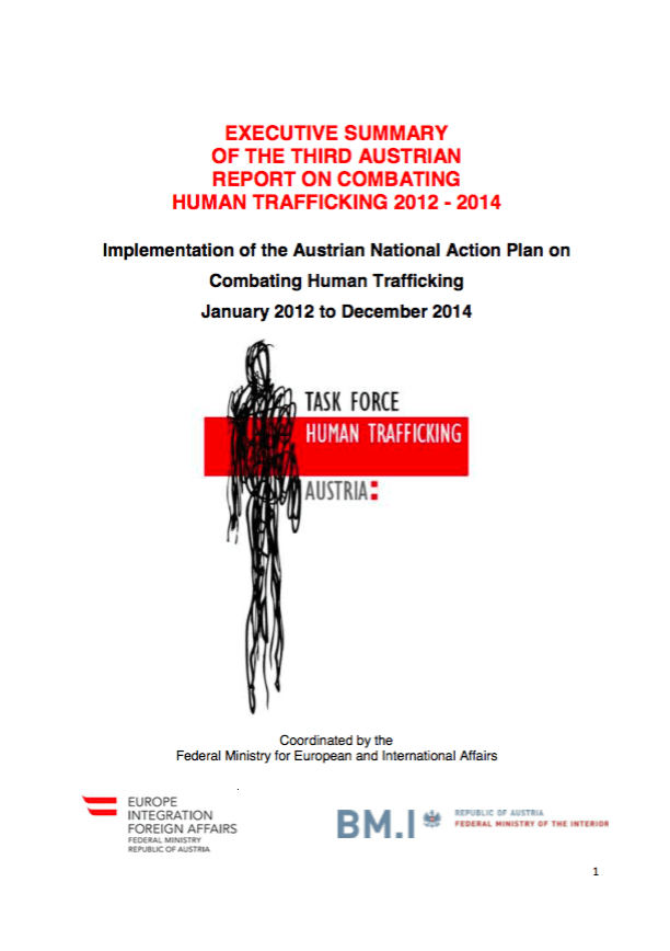 Executive Summary of the Third Austrian Report on Combating Human Trafficking 2012-2014