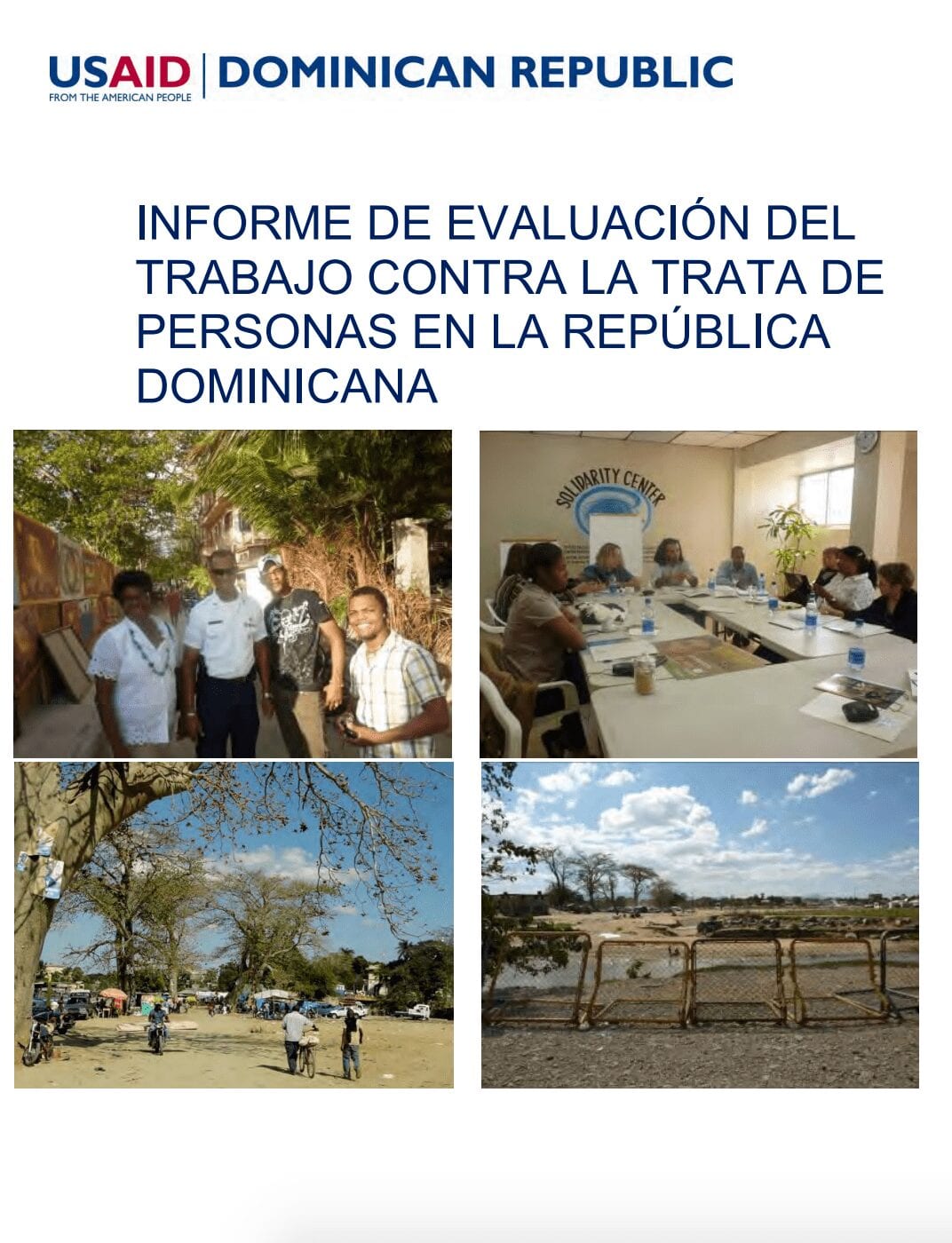 Informe de evaluación del trabajo contra la trata de personas en la República Dominicana