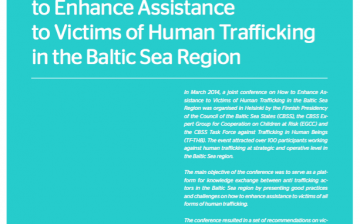Recommendations from the Conference on How to Enhance Assistance to Victims of Human Trafficking in the Baltic Sea Region