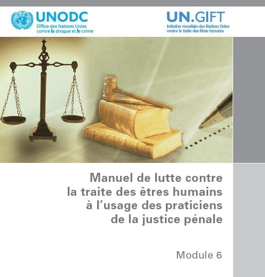 Manuel de Lutte contre la traite des êtres humains à l’usage des praticiens de la justice pénale: Module 6