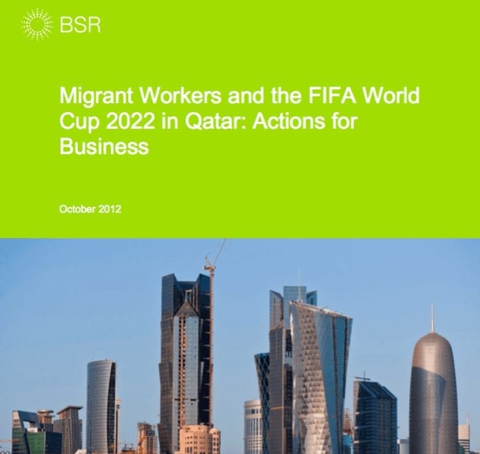 Migrant Workers and the FIFA World Cup 2022 in Qatar: Actions for Business