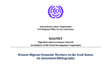 Women Migrant Domestic Workers in the Arab States: An Annotated Bibliography