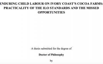 Enduring Child Labour on Ivory Coast’s Cocoa Farms: Practicality of the ILO Standards and the Missed Opportunities