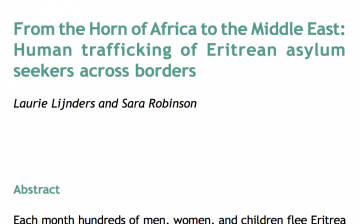 From the Horn of Africa to the Middle East: Human trafficking of Eritrean asylum seekers across borders