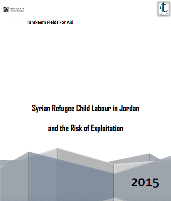 Syrian Refugee Child Labour in Jordan and the Risk of Exploitation