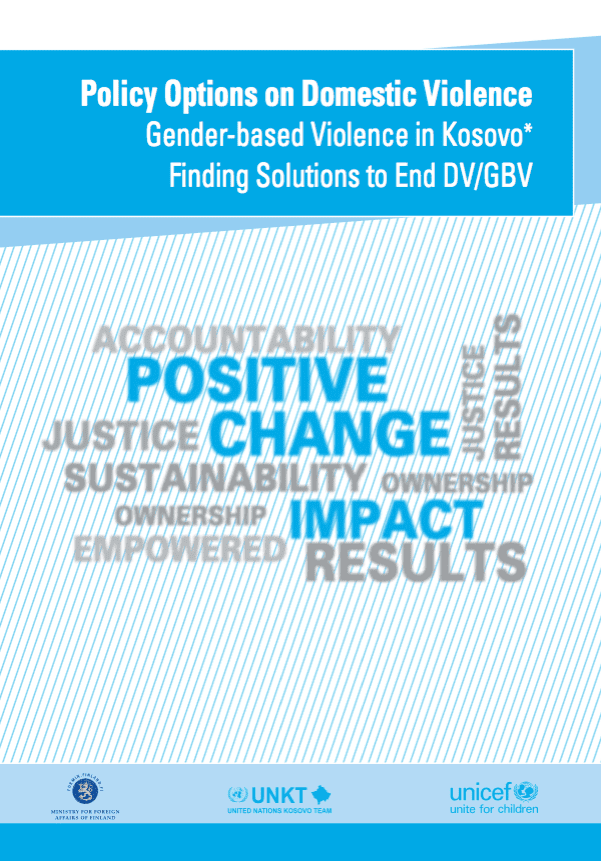 Policy Options on Domestic Violence/ Gender-based Violence in Kosovo