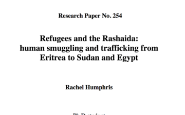 Refugees and the Rashaida: human smuggling and trafficking from Eritrea to Sudan and Egypt
