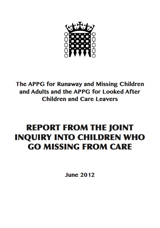 Report from the joint inquiry into children who go missing from care