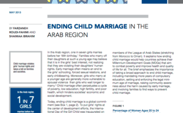 Ending Child Marriage in the Arab Region
