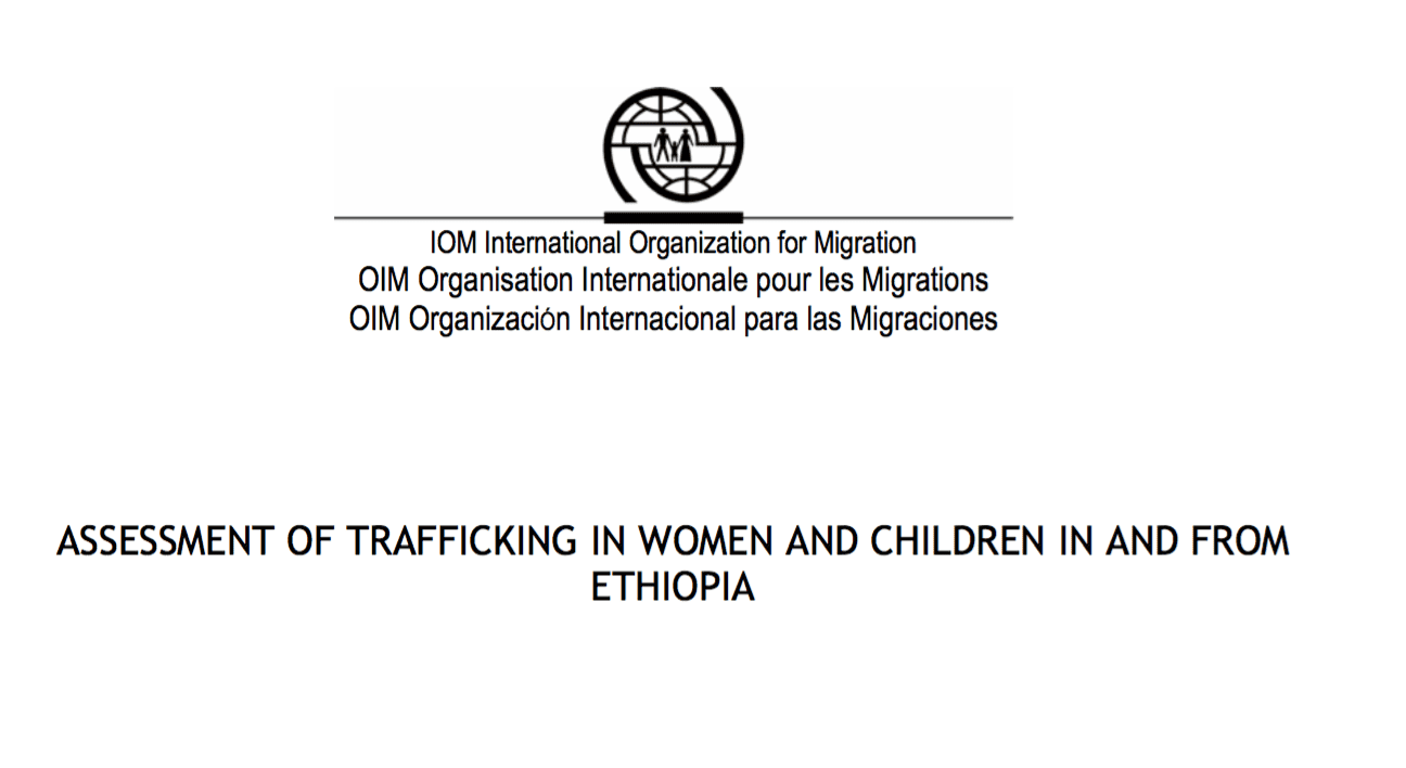 Assessment of trafficking in women and children in and from Ethiopia