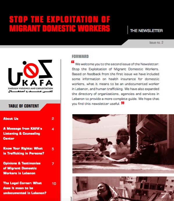 Stop the Exploitation of Migrant Domestic Workers: Newsletter Issue No. 2
