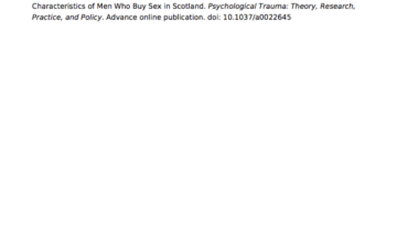 Attitudes and Social Characteristics of Men Who Buy Sex in Scotland