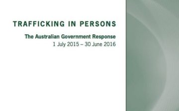 Trafficking in Persons: The Australian Government Response (1 July 2015 – 30 June 2016)