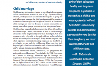 Child Marriage in Kazakhstan (Overview)